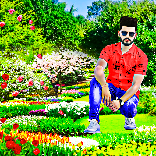 Garden photo editor frames logo