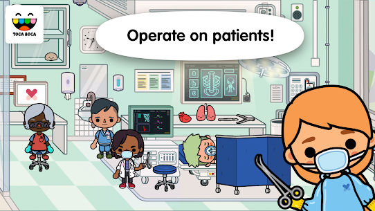 تحميل لعبة Toca Life: Hospital مهكرة للاندرويد اخر اصدار 2023 1