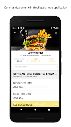 Android application Latino Burger screenshort