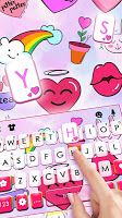 screenshot of Cute Pink Doodle Theme
