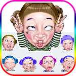 Cover Image of Download Funny Faces Emoji Stickers 1.0 APK