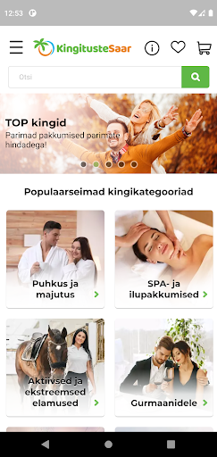 Android application Kingituste Saar screenshort