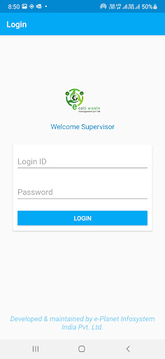 Android application EColi Waste 2(Supervisor) screenshort