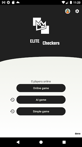 Elite Checkers - AI & Online Screen 2