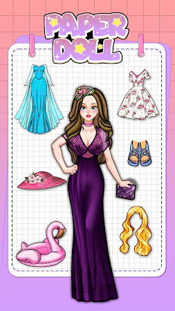 Game screenshot DIY Paper Doll Dress up Story mod apk