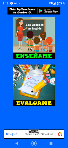 Android application Los Colores en Ingles-Básicos screenshort