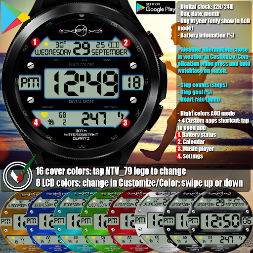 NTV516 - N Digital watch face screenshot 5