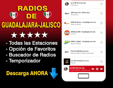 Screenshot 1 Radios de Guadalajara Jalisco android