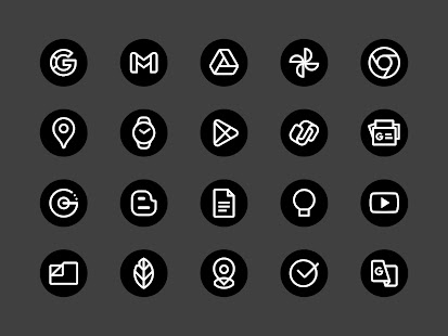 Blaux - Icon Pack (Round) Capture d'écran