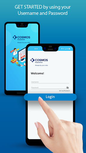 Android application Cosmos Insurance screenshort