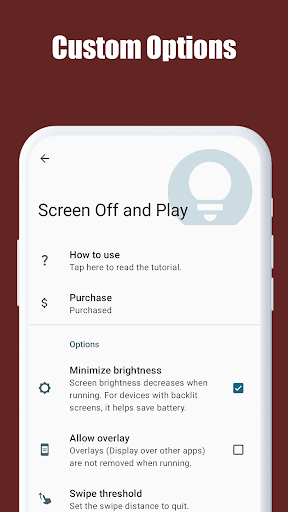 Screenshot of Screen Off and Play