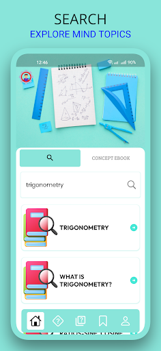 Screenshot of Algebra & Trigonometry Solver