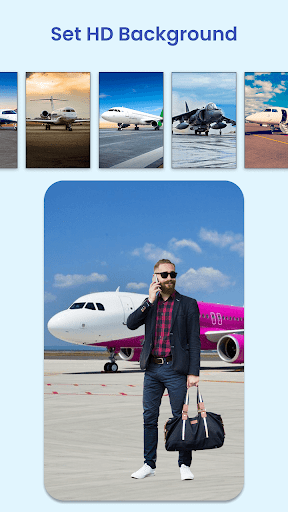 Airport Photo Background Edit Screen 3