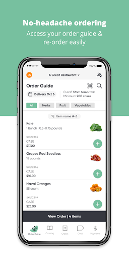 RightWay Food Service Screenshot 1 - AppWisp.com