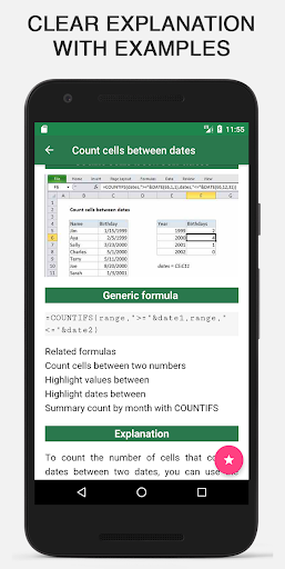 Learn Excel Formula and Functi Screen 3