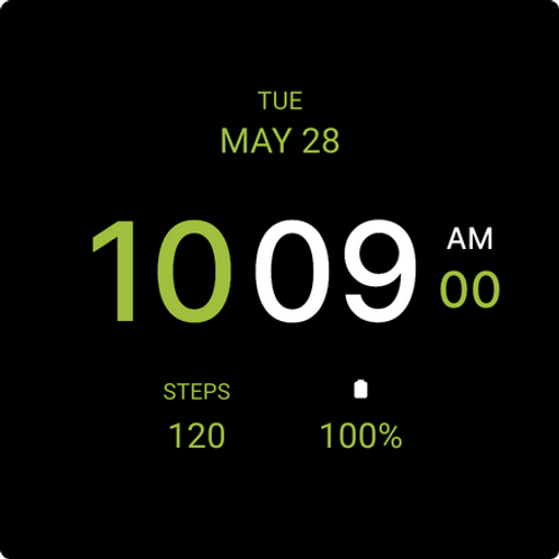 Black One Watch Face Logo