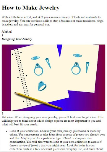 Android application How to Make Jewelry screenshort