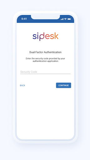 Android application Sipdesk Mobile screenshort