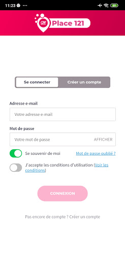Android application Place 121 screenshort