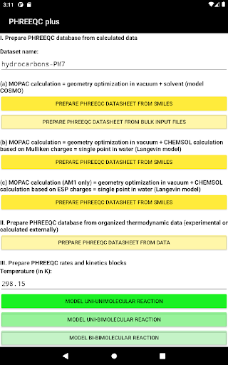 PHREEQC plus Screen 3