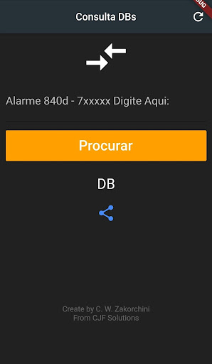 Android application Consulta DBs screenshort