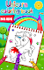screenshot of Unicorn Coloring Book for Kids