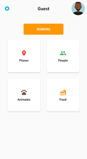 Android application GuessWhat screenshort