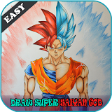 How To Draw Super Saiyan God Easy icon