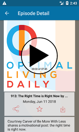 Android application Optimal Living Daily screenshort