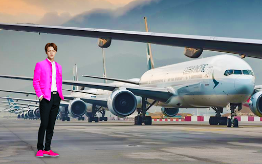 Airplane Photo Frames - Editor Screen 2