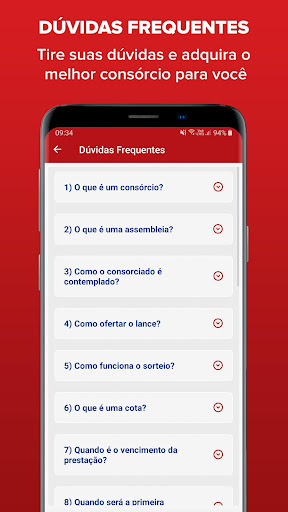 Android application Rede Lojacorr Consórcios screenshort