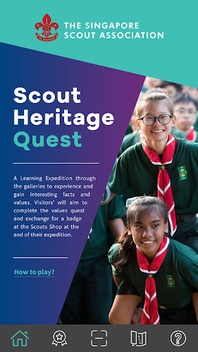 Android application Scout Heritage Quest screenshort