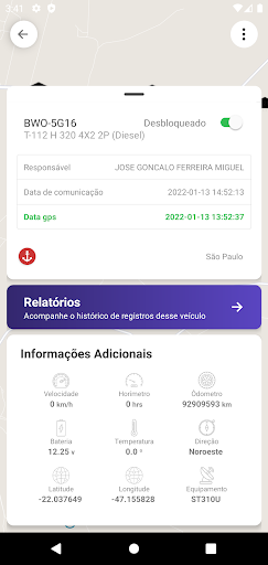 Vision Tracker Rastreamento Screen 3
