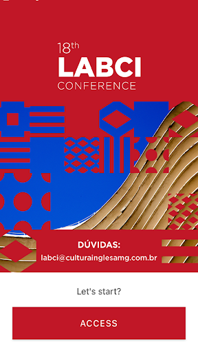Android application LABCI Conference 2021 screenshort