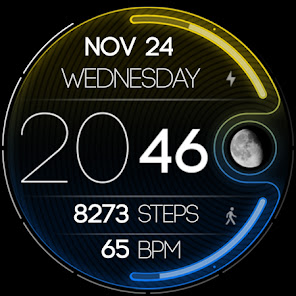 Captura 14 NEON Lunar - watch face android
