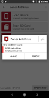 screenshot of Zoner Mobile Security