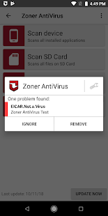 Zoner Mobile Security Captura de pantalla