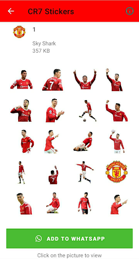 Cristiano Ronaldo Stickers Screen 2