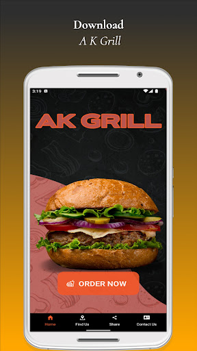 Android application A K Grill screenshort