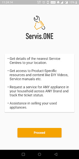 Android application Servis.ONE screenshort