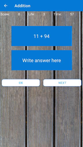 Simple Math Game Screen 2