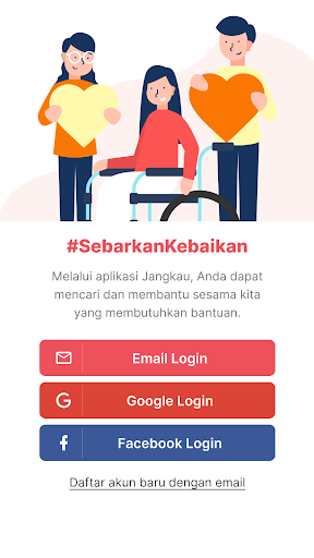 Android application Jangkau screenshort