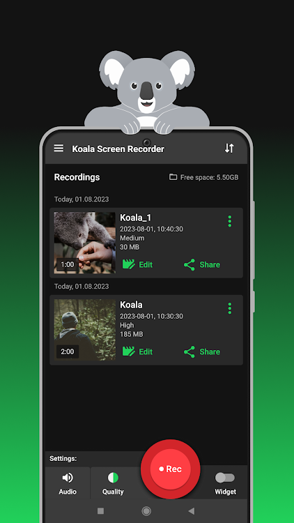 Koala - Your Screen Recorder - 1.0.20 - (Android)