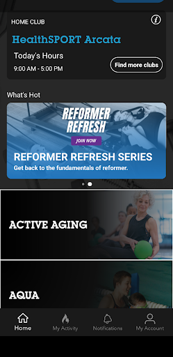 HealthSPORT Screen 2