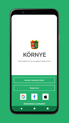 Android application Környe screenshort