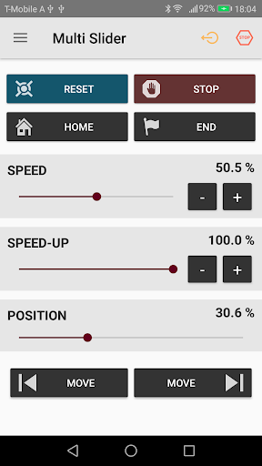 Android application Multi Slider screenshort