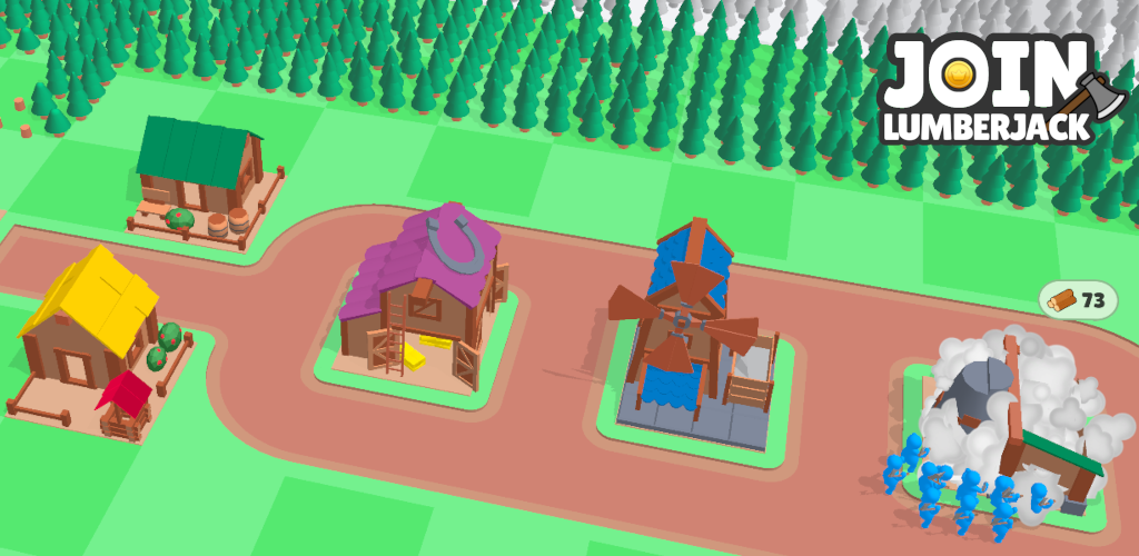 Рубящий строящий. Idle Lumberjack 3d. Android game Wood Chop builds Houses. Крафт лесоруба майнколонис. Idle Lumber Empire.
