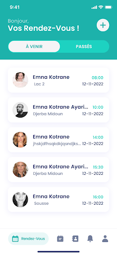 Android application Cuida kinés screenshort