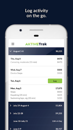 Android application AktiveTrak screenshort