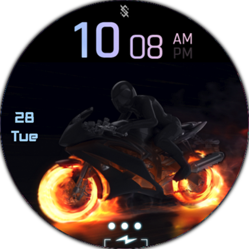 BFF6-Animation Motorcycle Fire logo